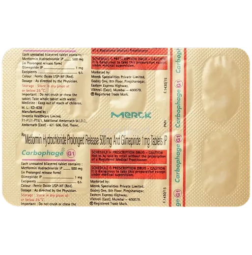 carbophage g 1mg tablet 10's